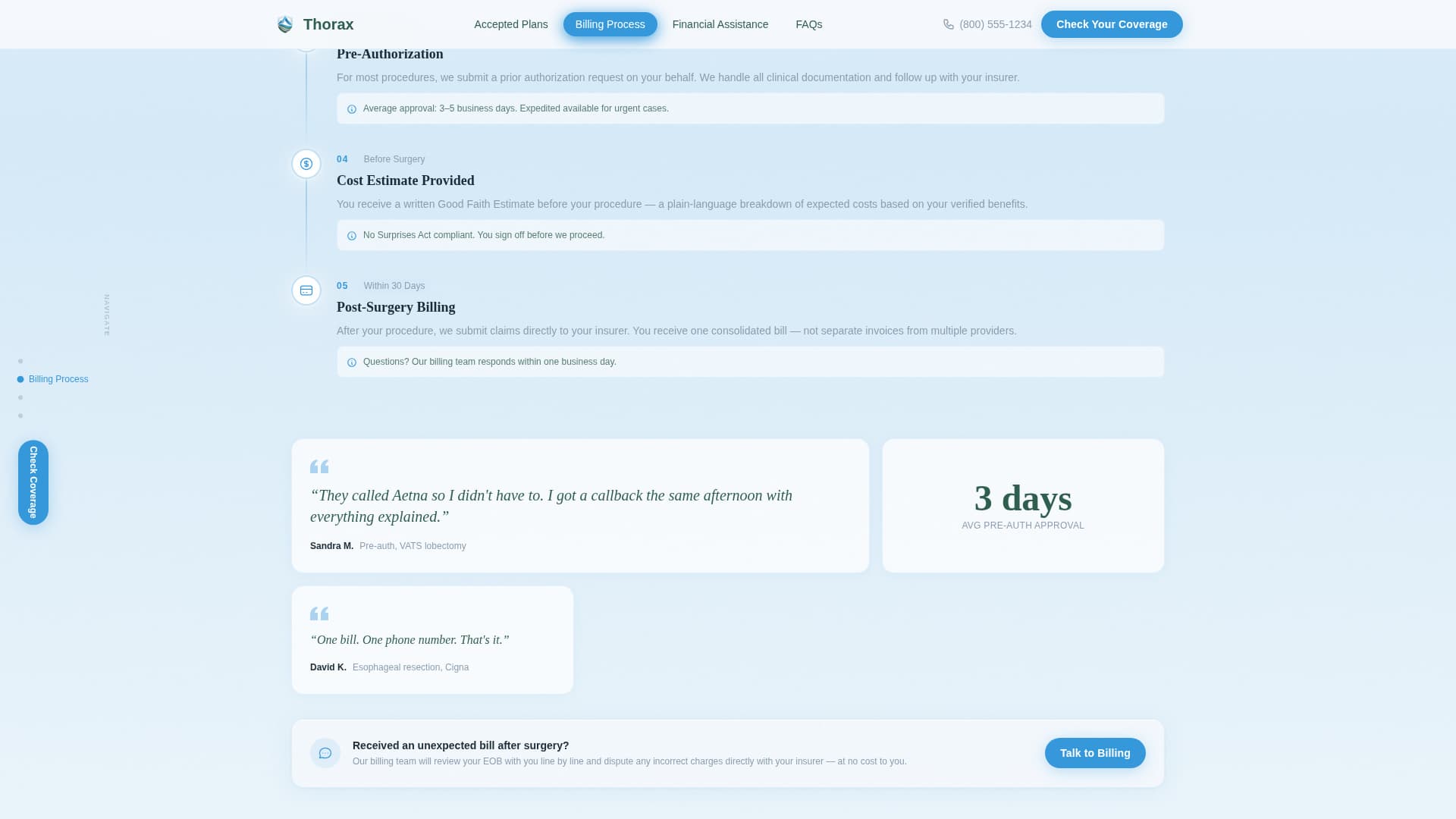 Thorax - Trusted Surgeon Landing Page Template