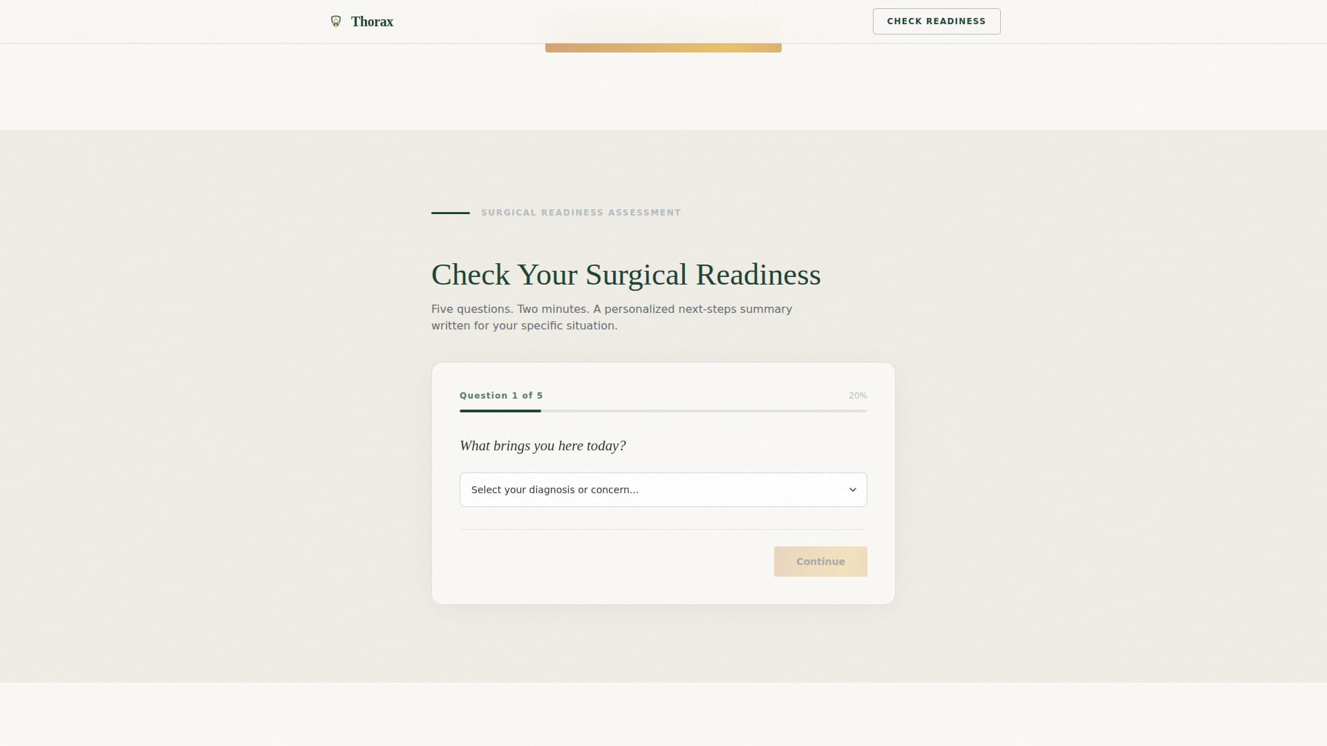 Thorax - Trusted Thoracicsurgeon Landing Page Template