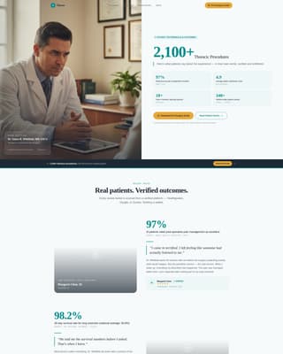Cardiac — Authoritative Cardiac Surgeon Landing Page Template
