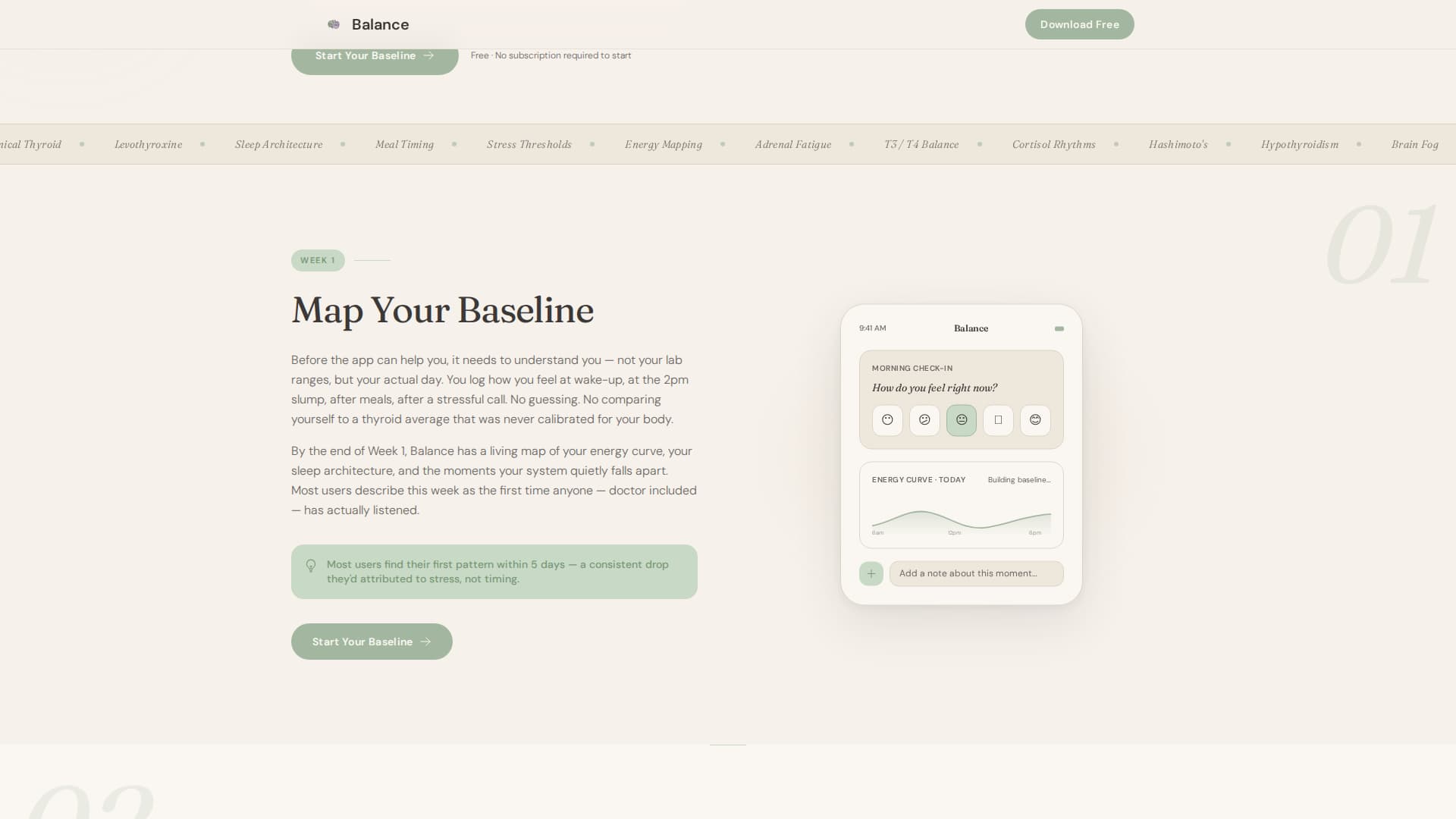 Balance - Adaptive Thyroidcare Landing Page Template