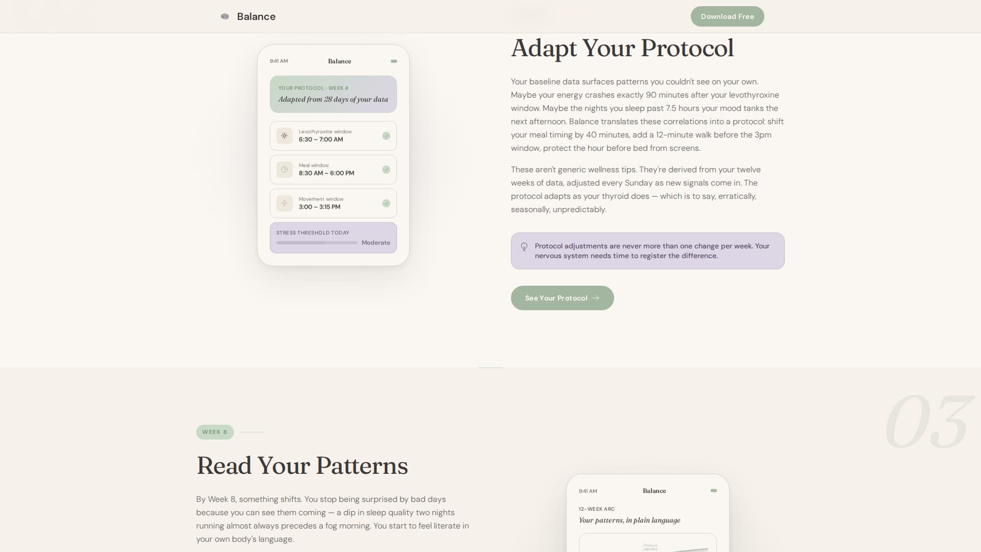 Balance - Adaptive Thyroidcare Landing Page Template