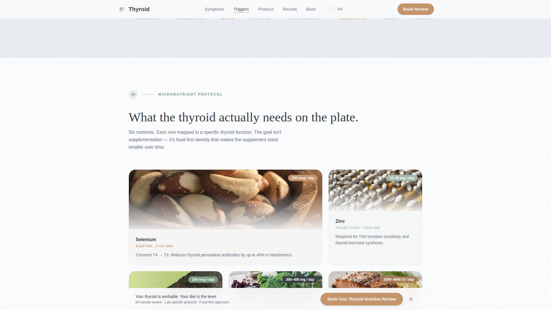 Thyroid - Restorative Nutrition Landing Page Template