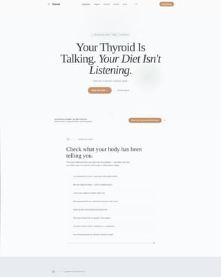 Thyroid - Restorative Nutrition Landing Page Template
