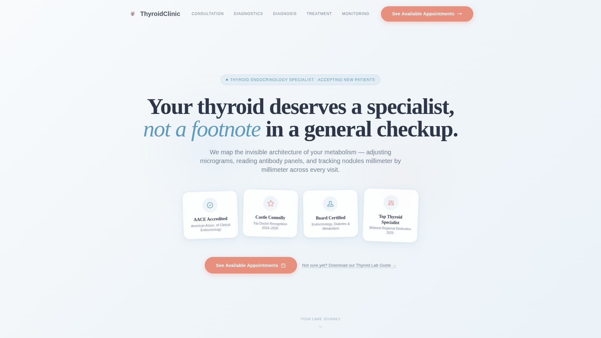 Thyroid - Trusted Specialist Landing Page Template