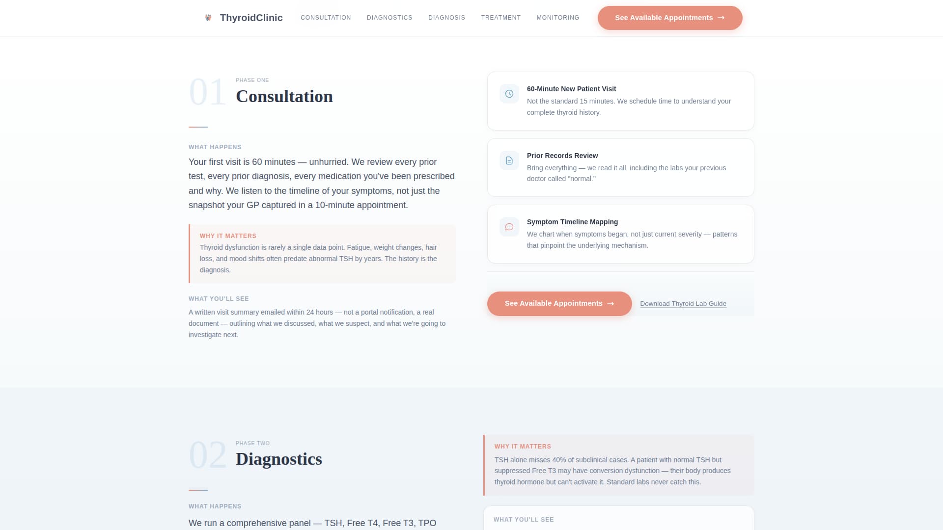 Thyroid - Trusted Specialist Landing Page Template