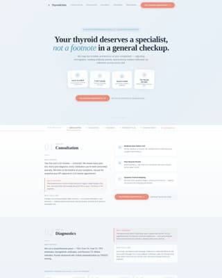 Thyroid - Trusted Specialist Landing Page Template