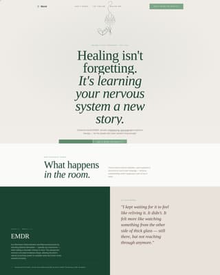 Mend - Restorative Traumacenter Landing Page Template