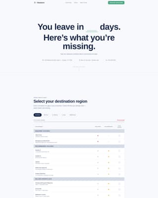Travel Medicine Clinic Website Template with Destination Health Audit