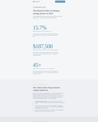 Reimburse - Powerful Urology Landing Page Template