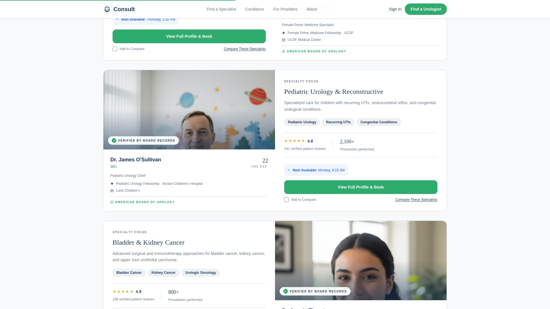 Urologist - Premium Provider Landing Page Template