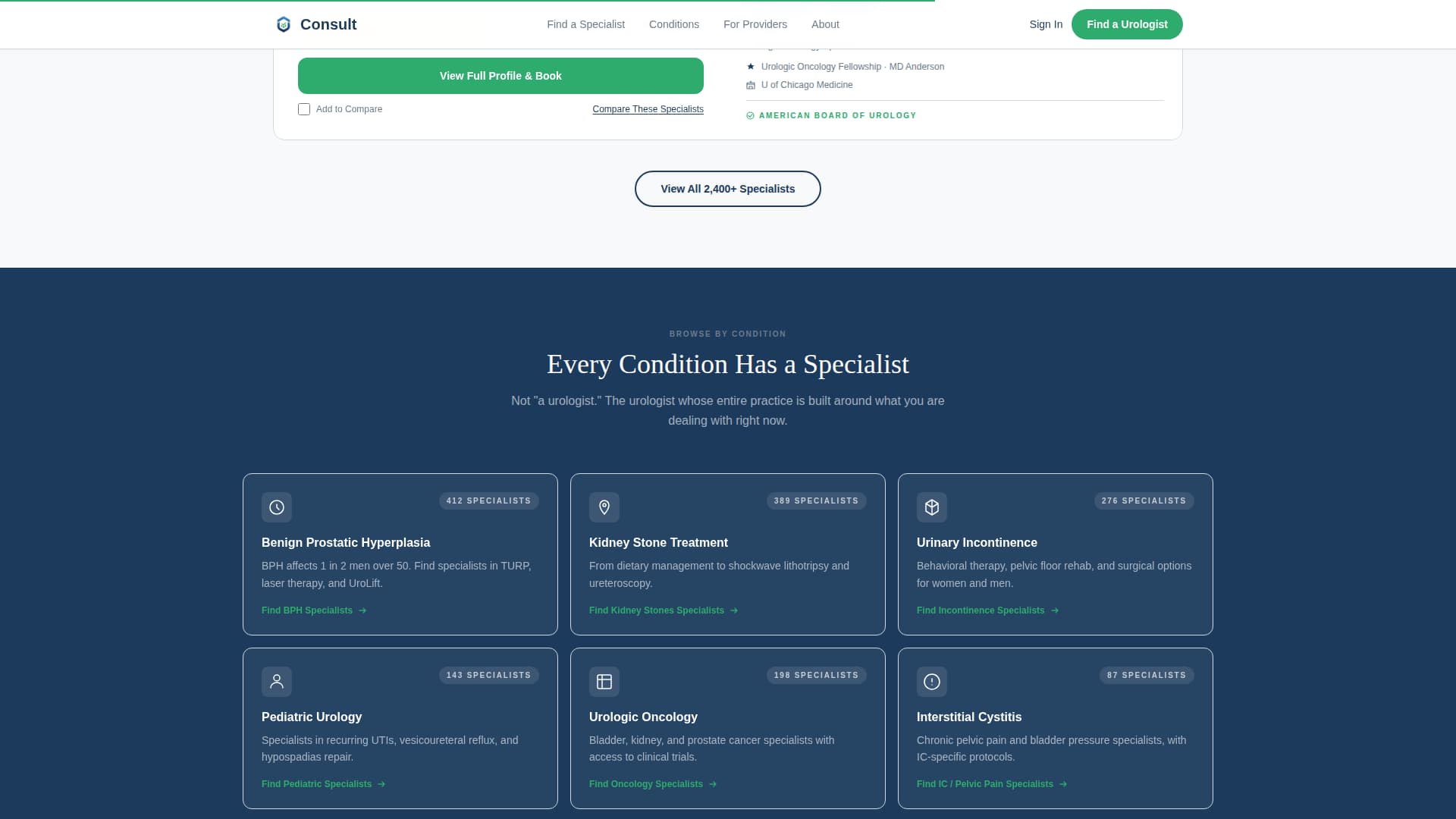 Urologist - Premium Provider Landing Page Template