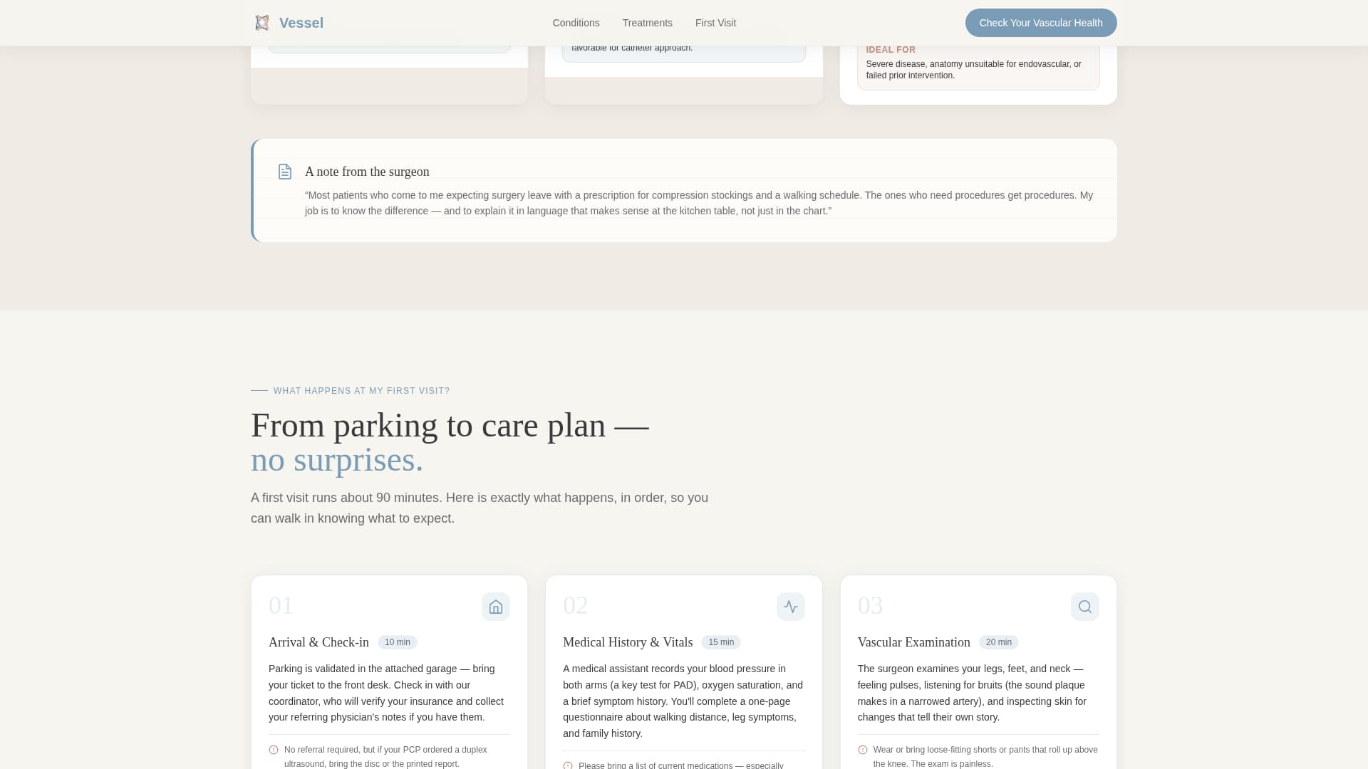 Vessel - Trusted Vascular Landing Page Template