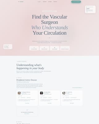 Vessel - Trusted Vascularsurgeon Landing Page Template
