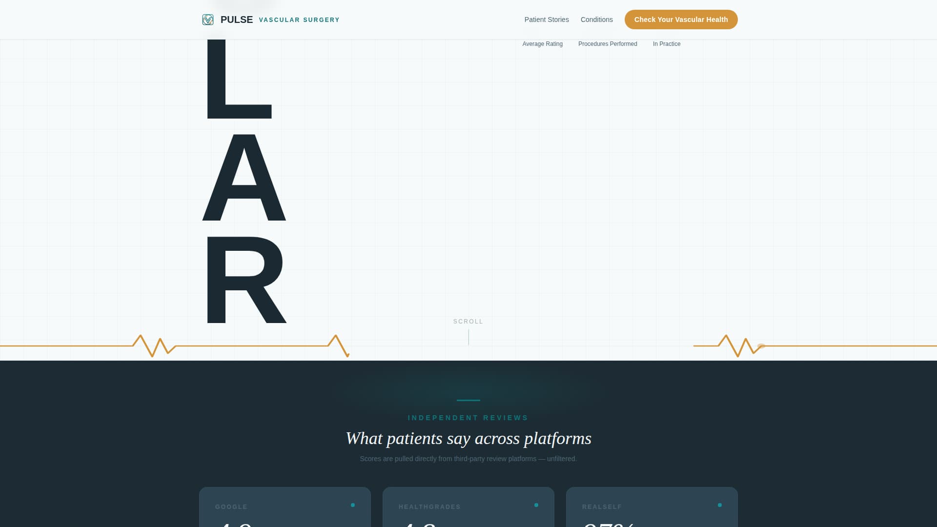 Pulse - Trusted Vascular Landing Page Template