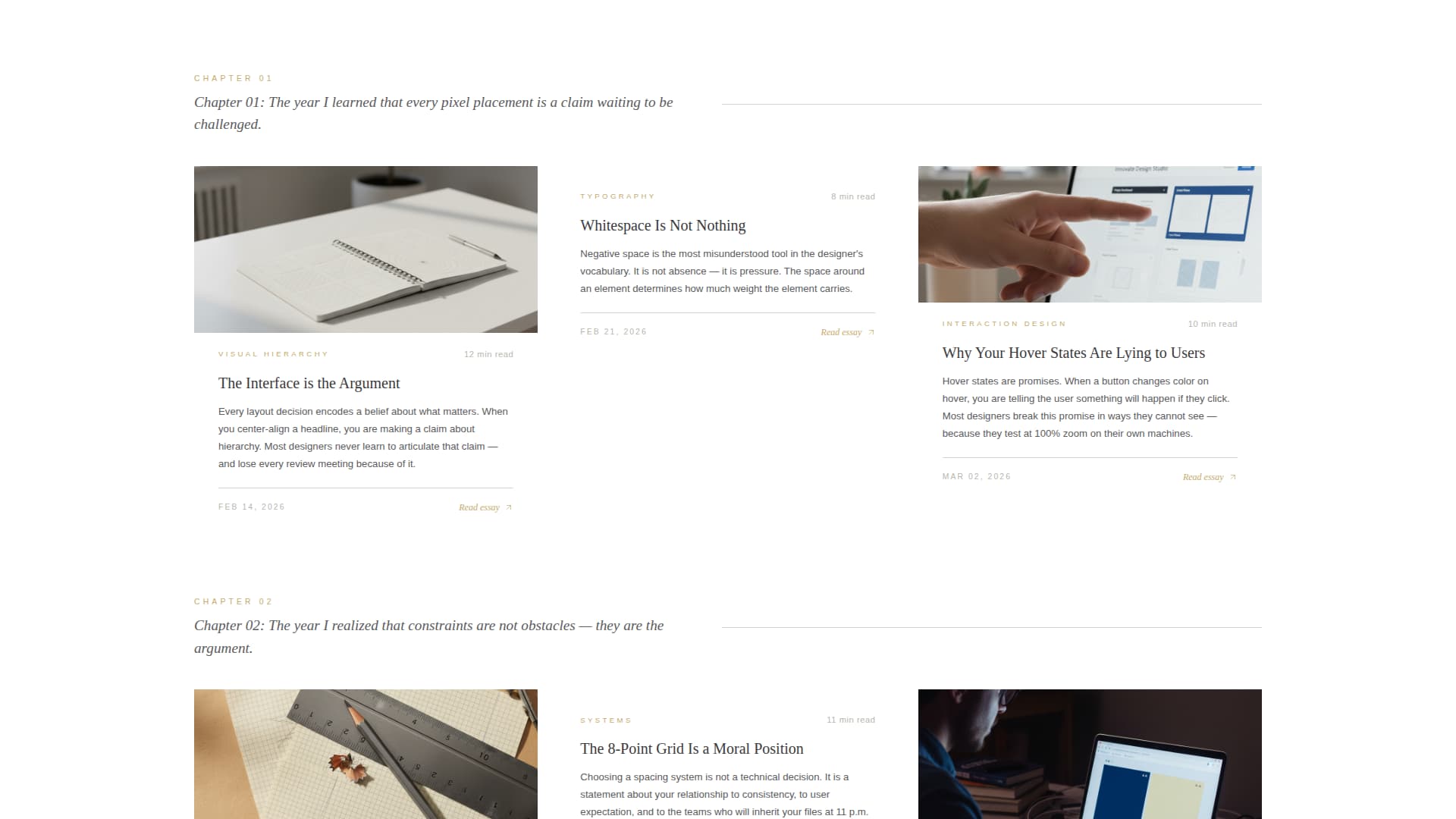 Art & Design Blog Booking Website Template