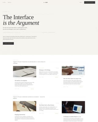 Art & Design Blog Booking Website Template