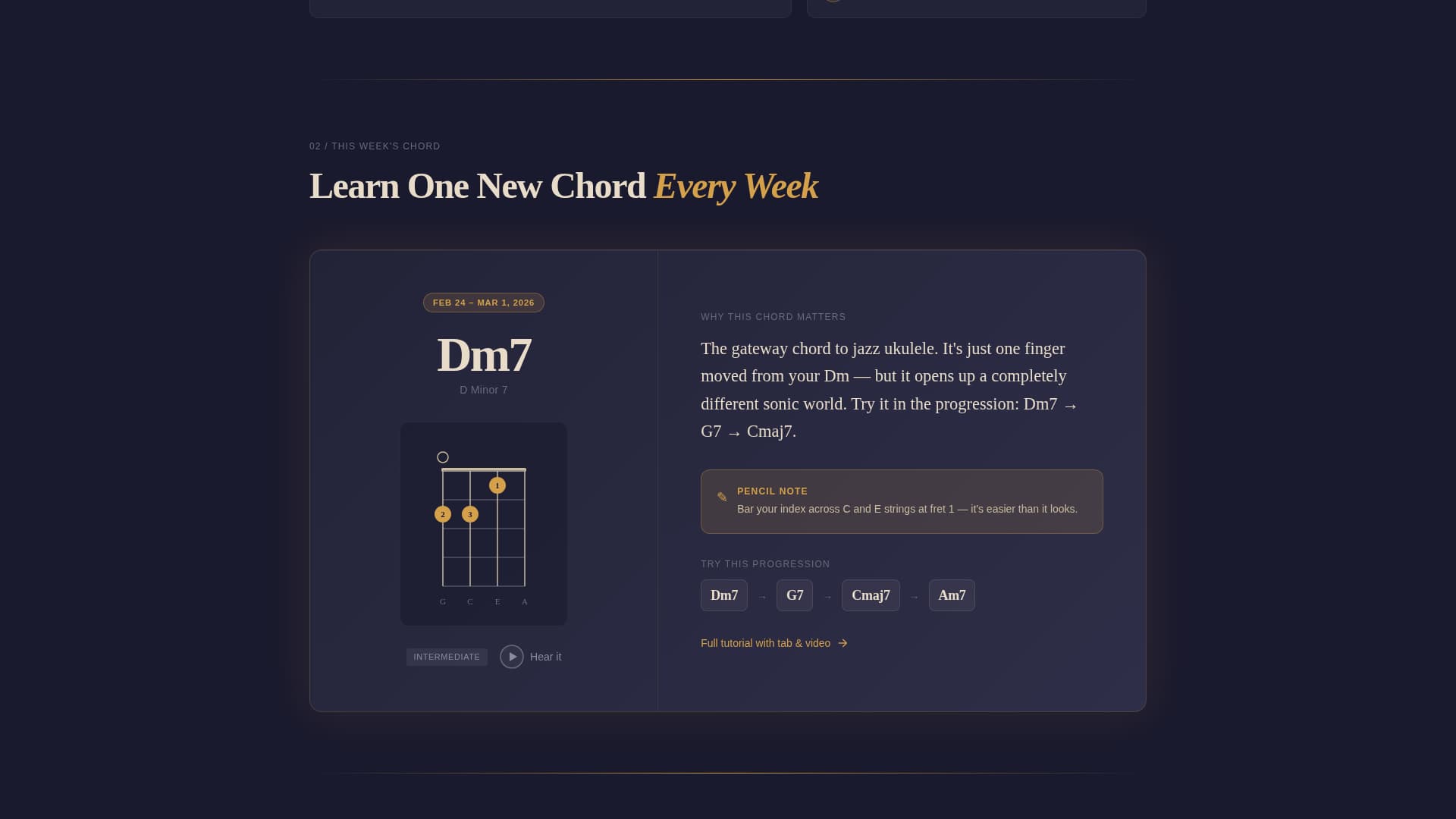 Strum - Inspiring Ukulele Landing Page Template