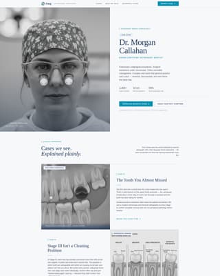 Fang - Precision Veterinary Landing Page Template