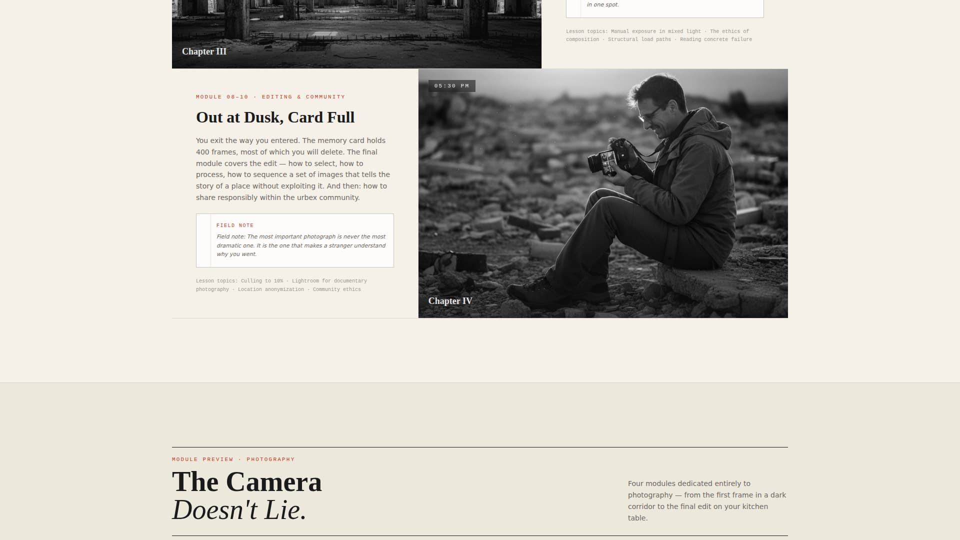 Infiltrate - Compelling Urbex Landing Page Template