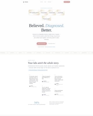 Nurture - Compassionate Wellness Landing Page Template