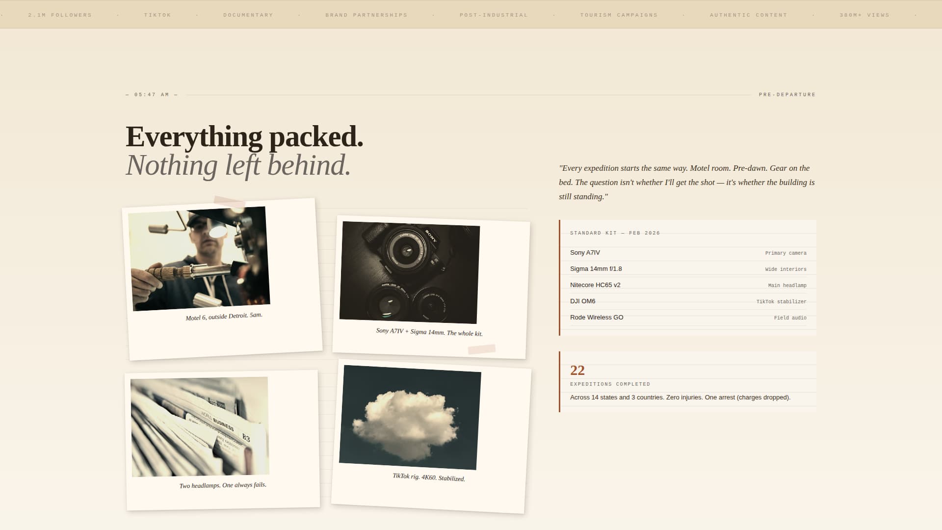 Urbex - Captivating Exploration Landing Page Template
