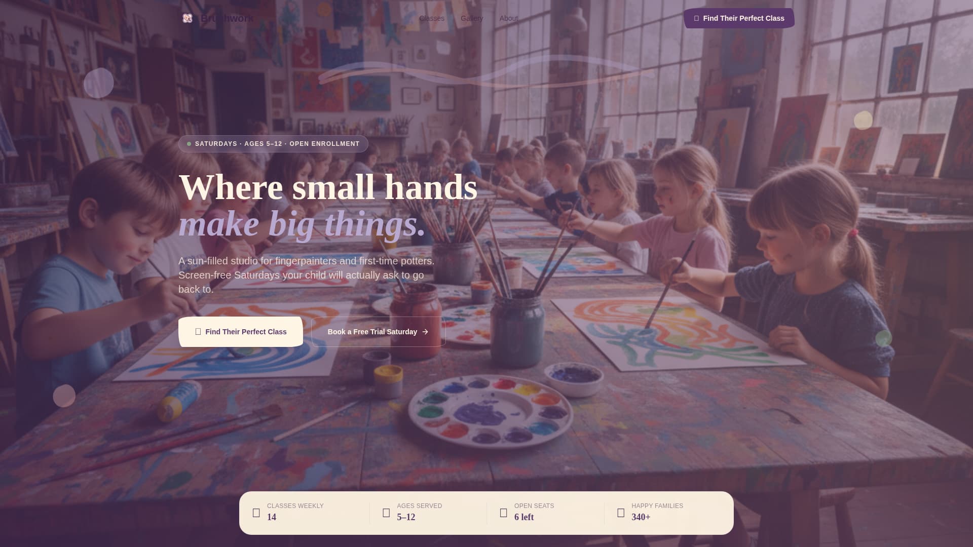 Art - Premium Studio Landing Page Template