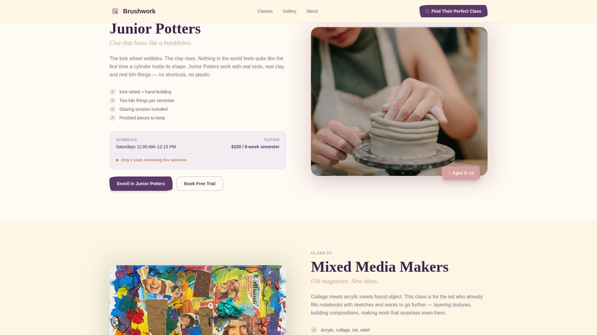 Art - Premium Studio Landing Page Template