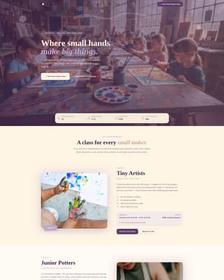 Art - Premium Studio Landing Page Template