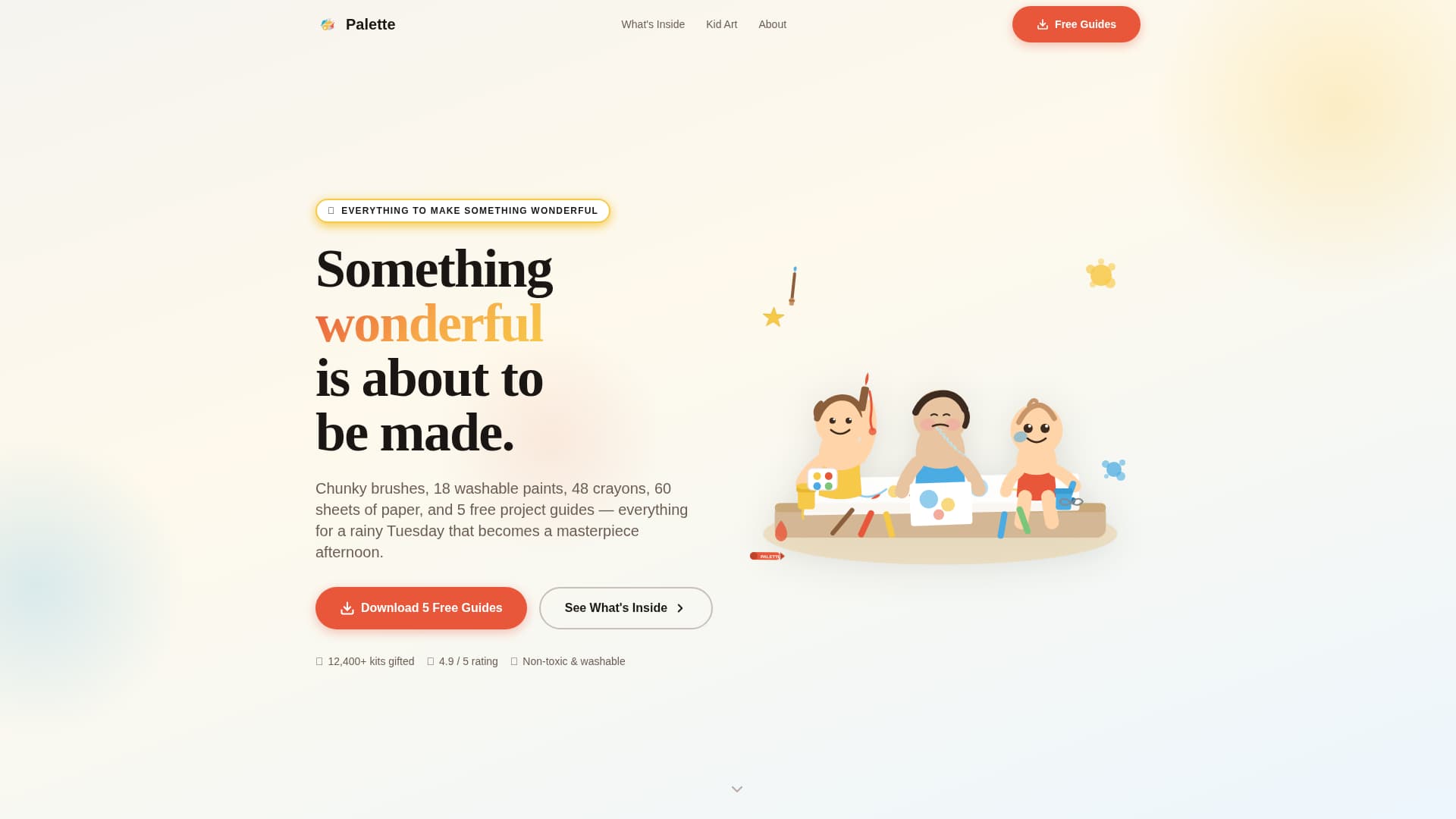 Art - Modern Supply Landing Page Template