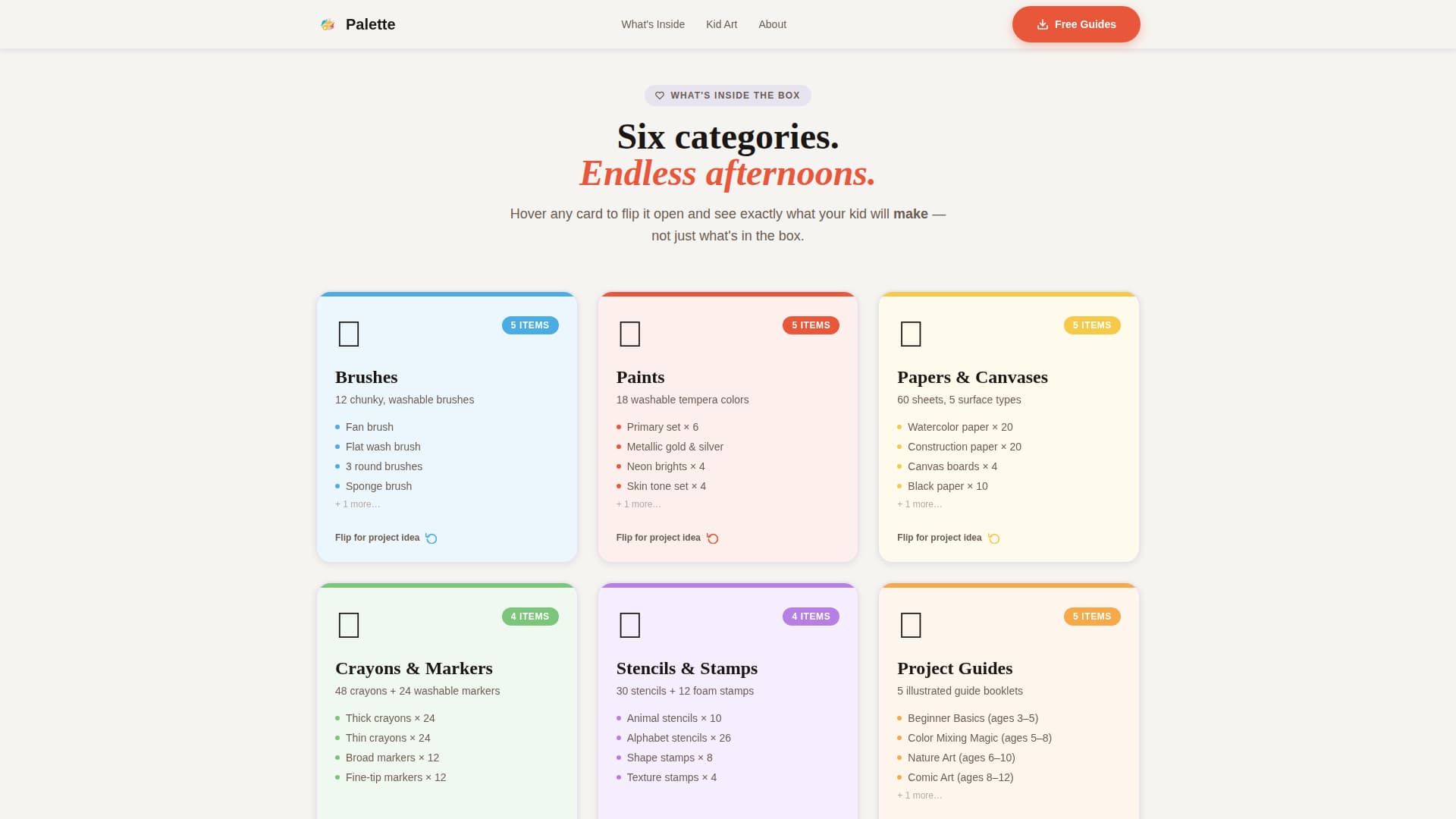 Art - Modern Supply Landing Page Template