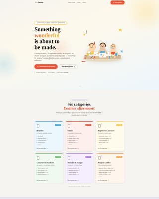Art - Modern Supply Landing Page Template