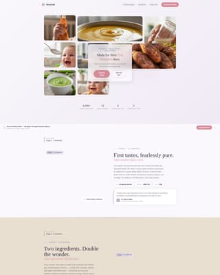 Nourish - Trusted Babyfood Landing Page Template