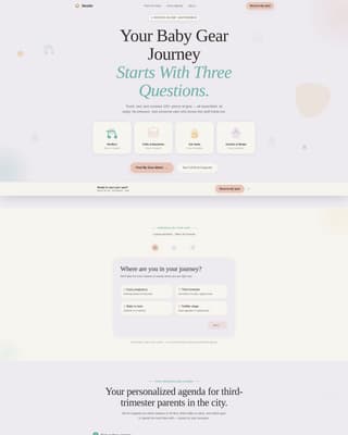 Nestle - Playful Babygear Landing Page Template