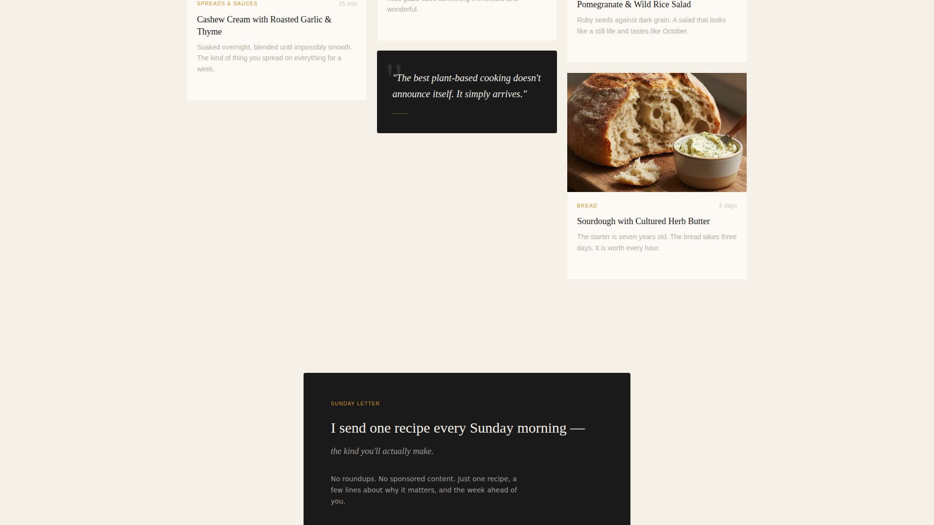 Sprout - Elegant Vegan Landing Page Template