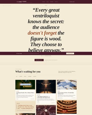 Ventrilo - Captivating Ventriloquism Landing Page Template
