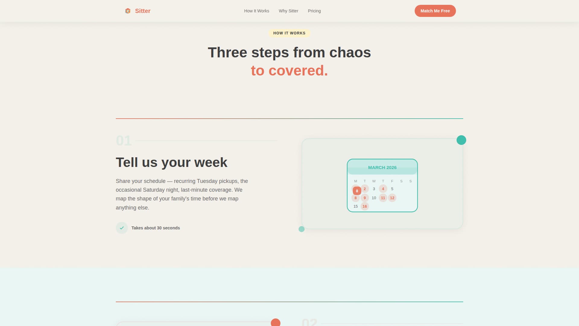Sitter - Trusted Babysitting Landing Page Template