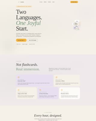 Bilingual - Premium Daycare Landing Page Template