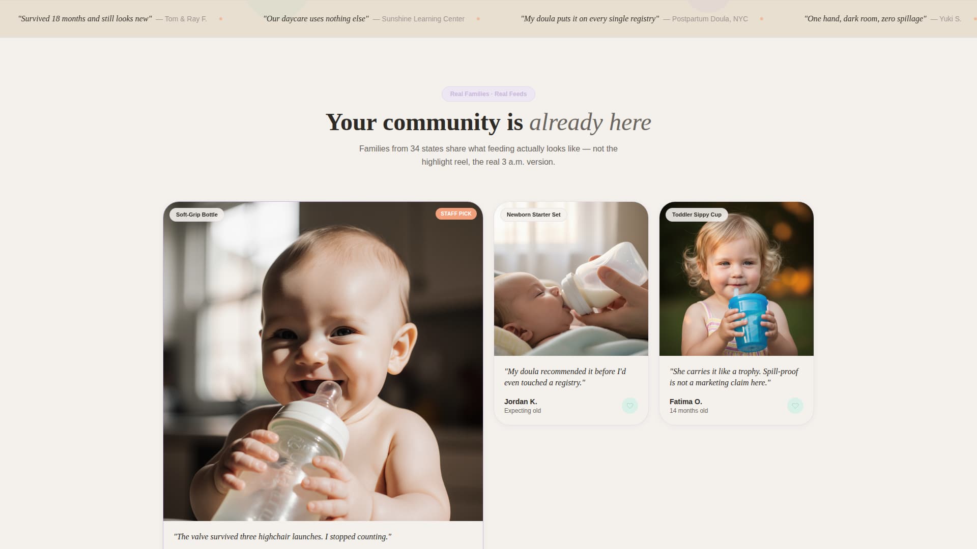 Latch - Playful Baby Landing Page Template