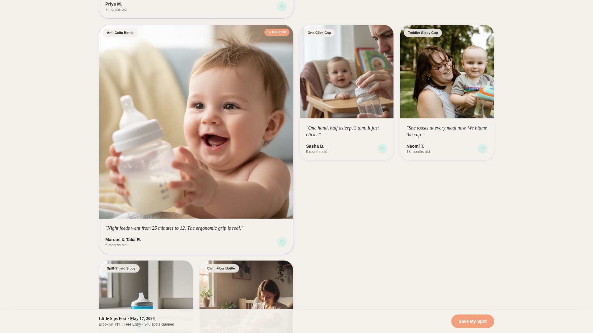 Latch - Playful Baby Landing Page Template