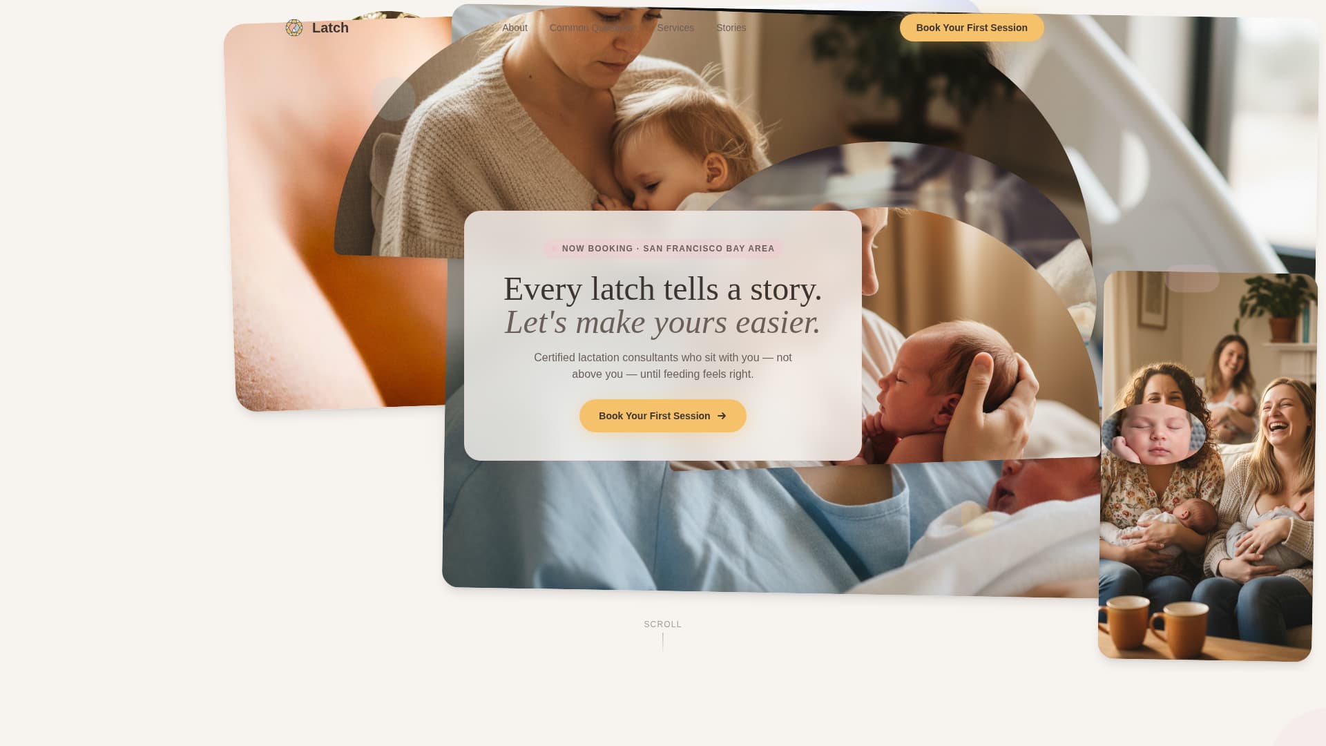 Maternity & Baby Care Booking Website Template