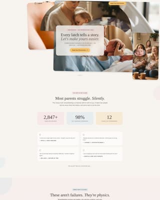 Maternity & Baby Care Booking Website Template