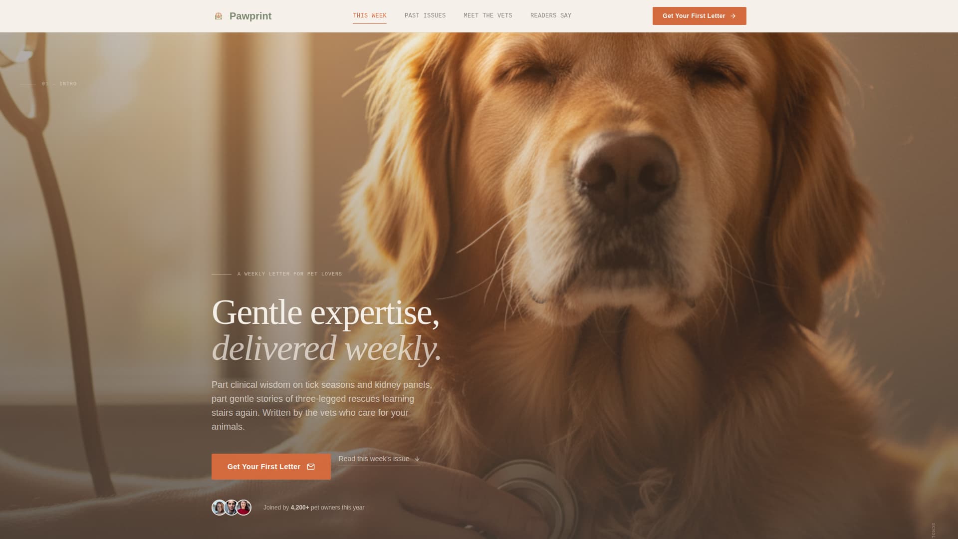 Pawprint - Heartfelt Veterinary Landing Page Template