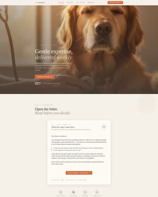 Pawprint - Heartfelt Veterinary Landing Page Template