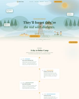 Camp - High-Converting Kids Landing Page Template