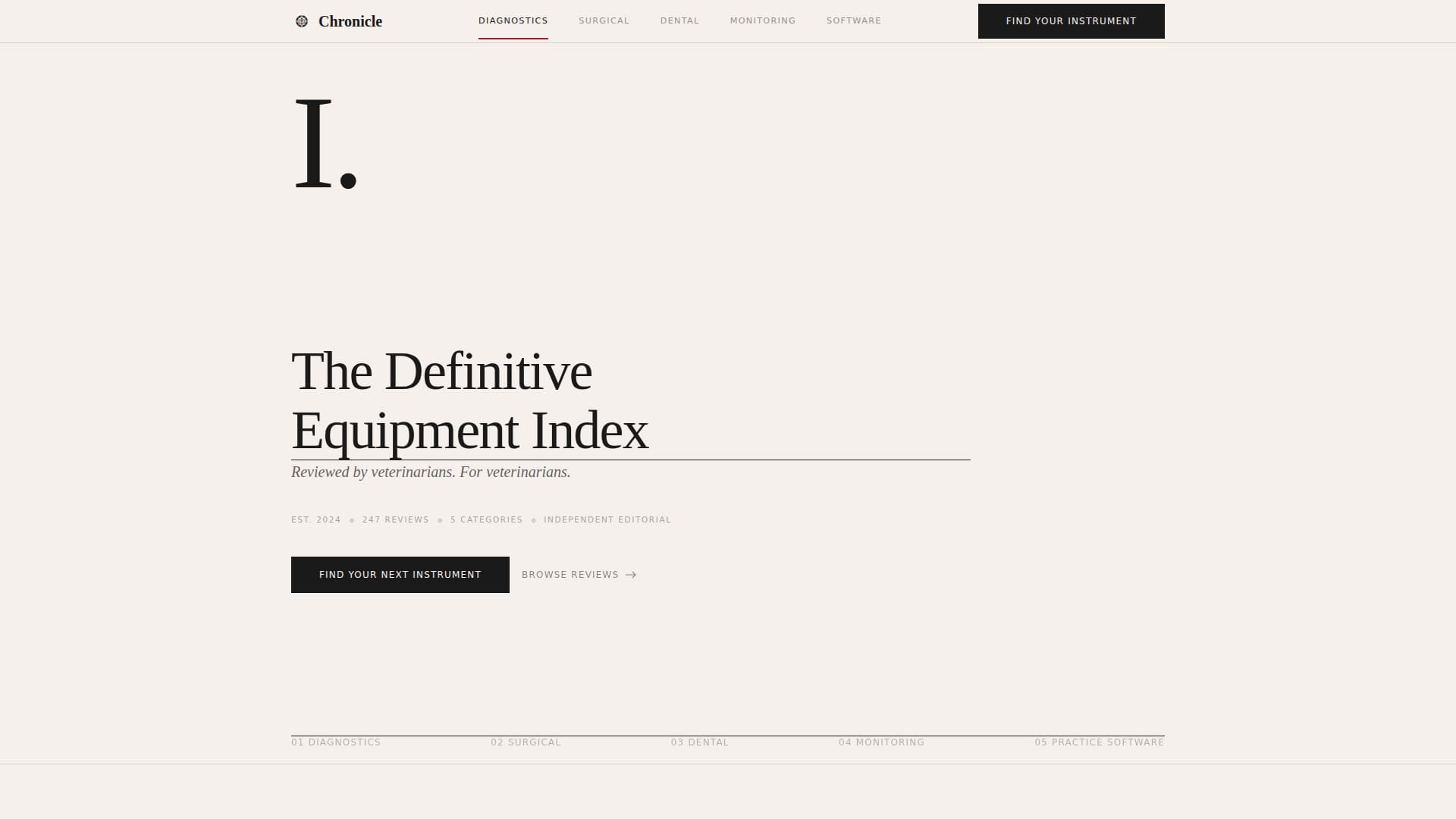 Chronicle - Definitive Veterinary Landing Page Template