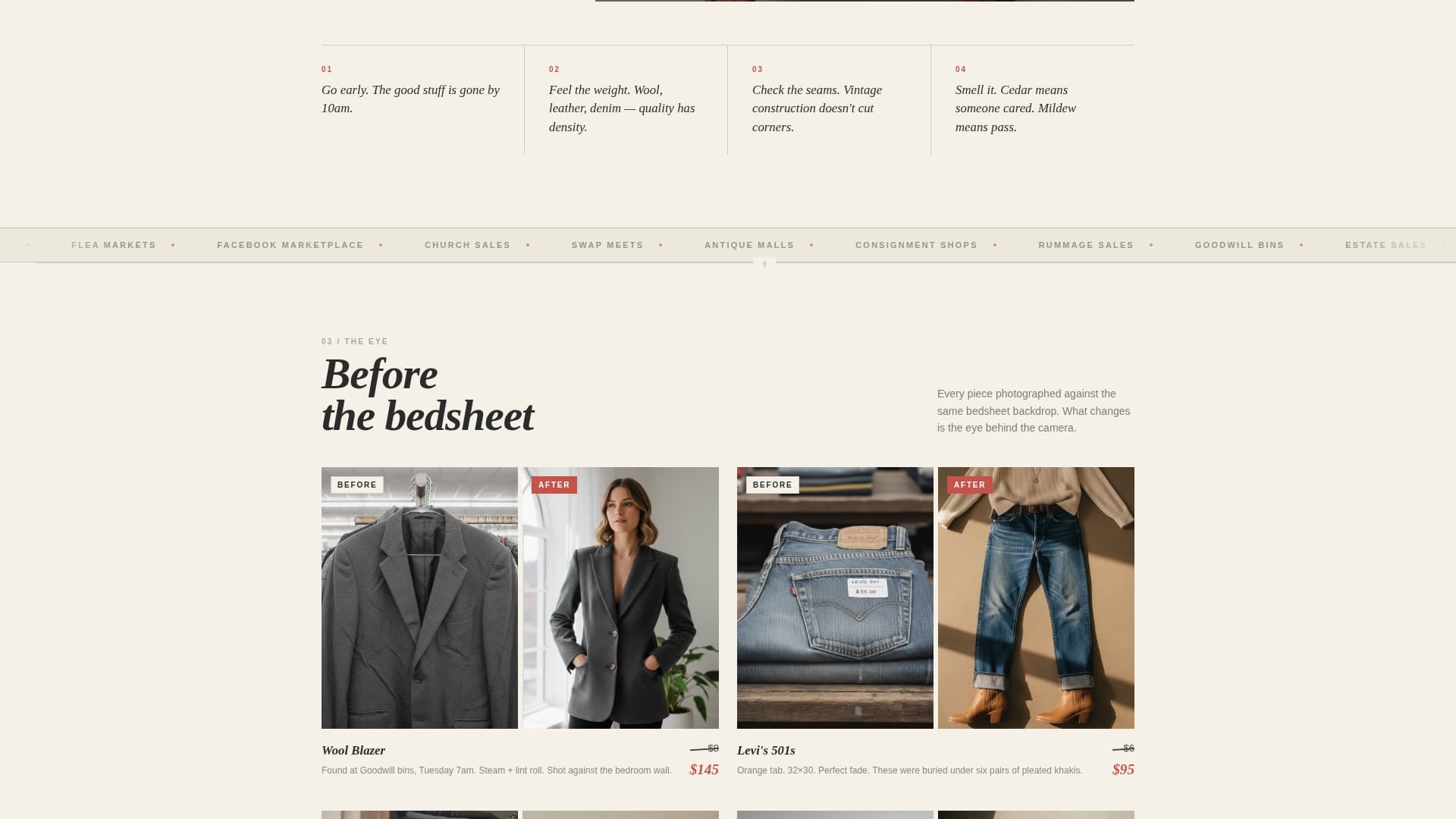 Flip - Editorial Vintage Landing Page Template