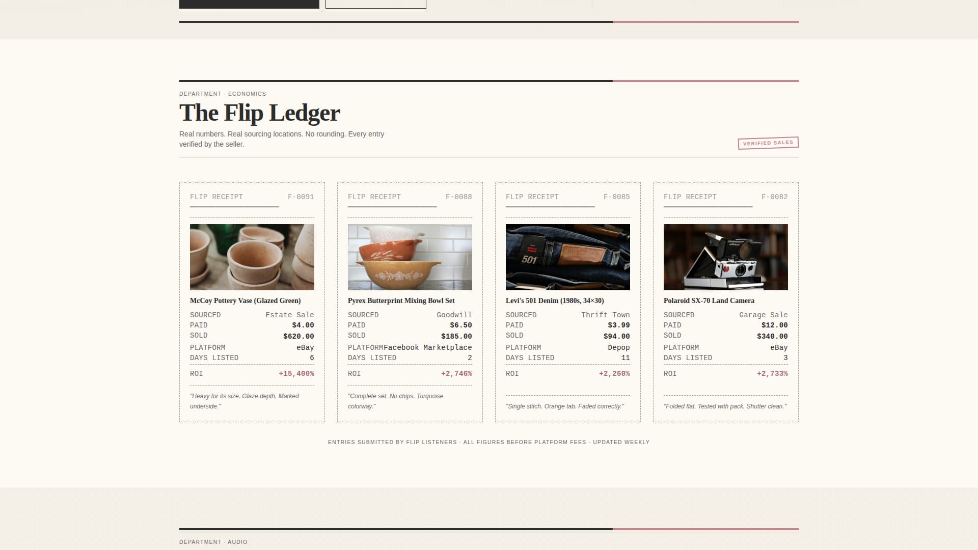 Flip - Editorial Vintageflipping Landing Page Template