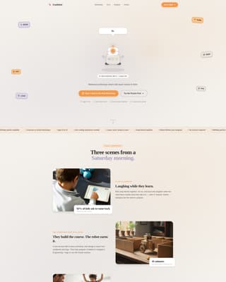 Codebot - Playful STEM Landing Page Template