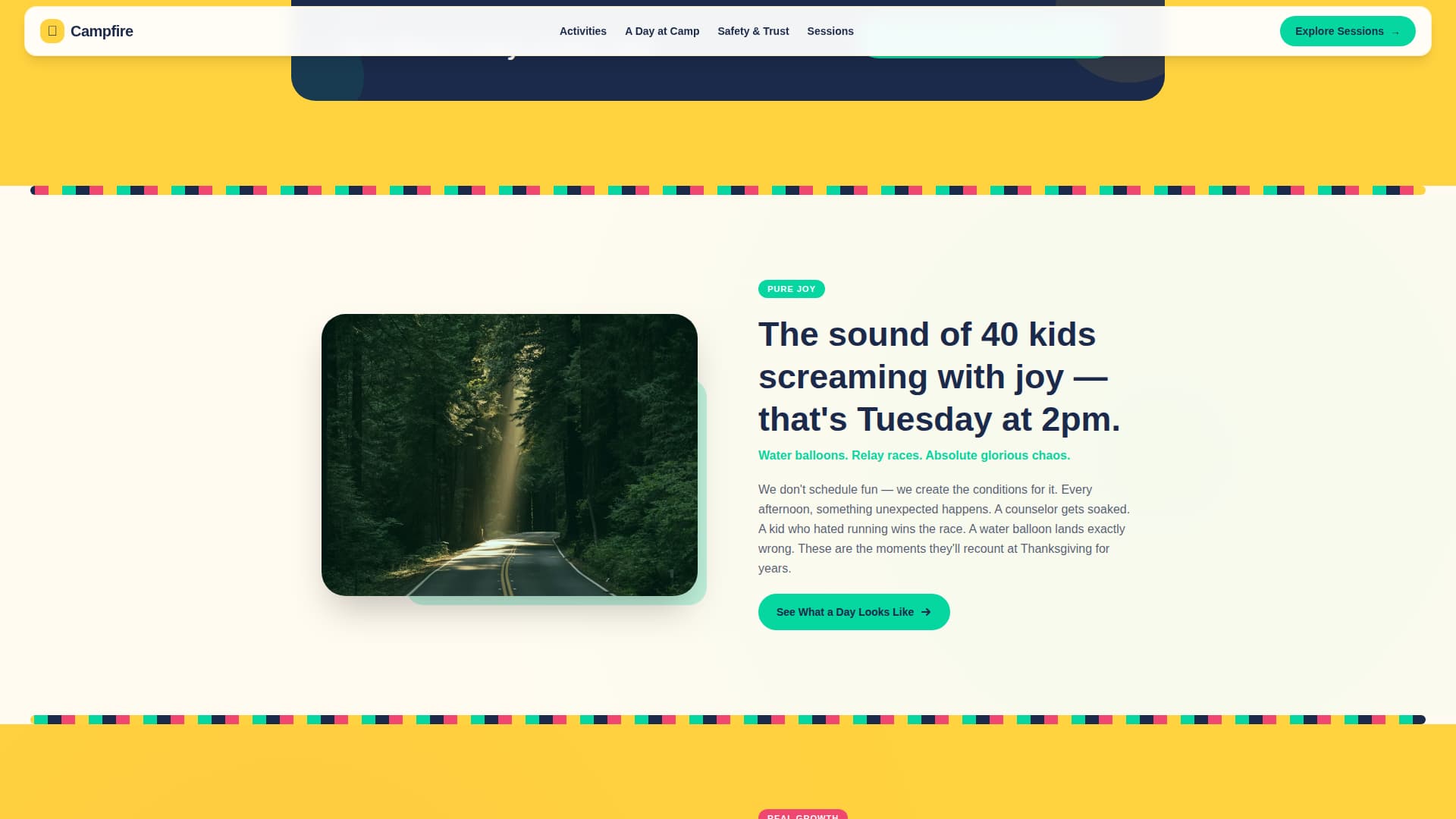 Summer Camp & Outdoor Program Reviews Website Template