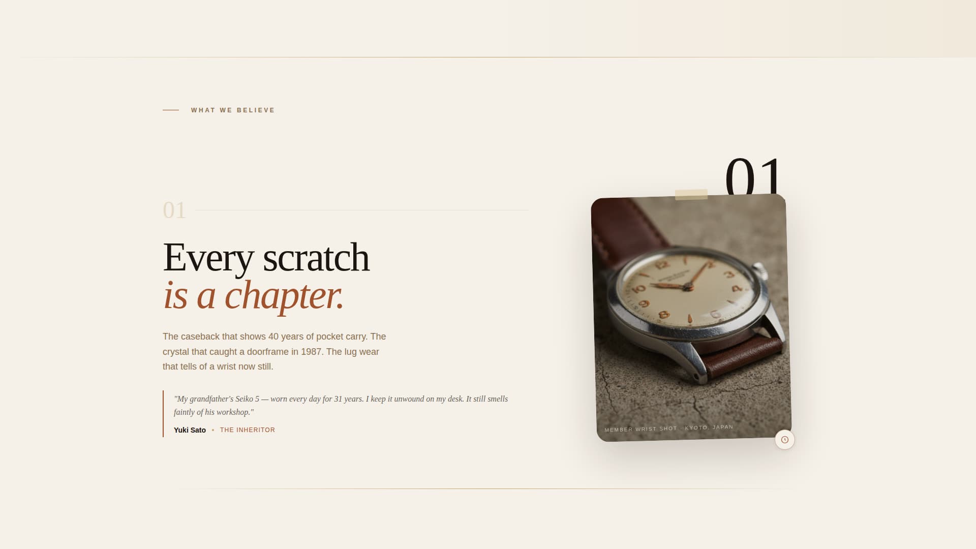 Horology - Timeless Collector Landing Page Template